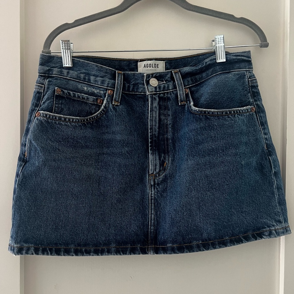Agolde liv mini skirt - mid rise size 28